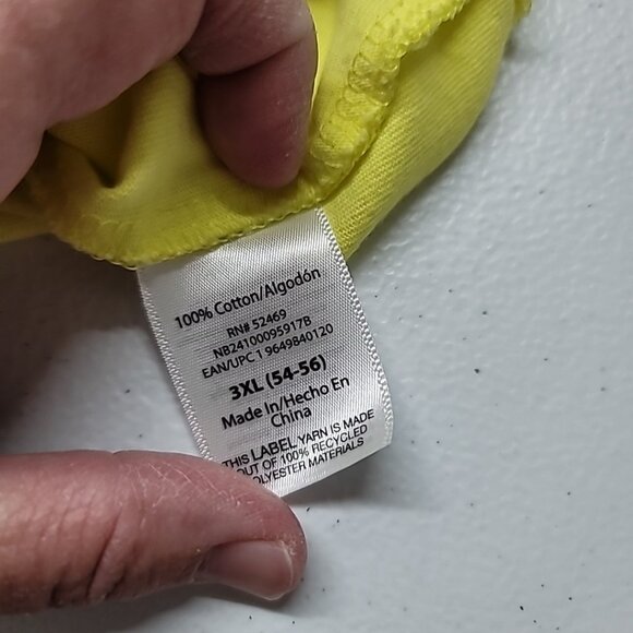 No Boundaries Mens 3X Large Tshirt Neon Yellow Oversized Airbrush Street Art Y2K - Picture 11 of 12